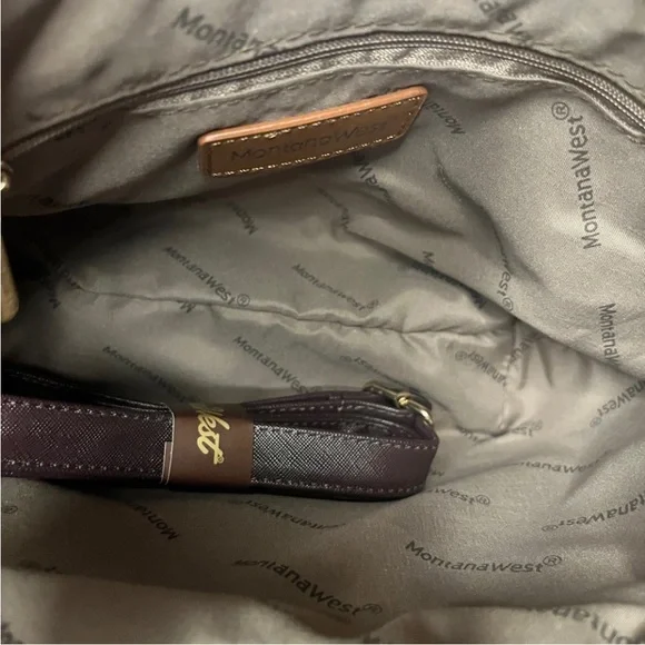 Montana West  3 Pc Bag Set in Maroon - Picture 5 of 9